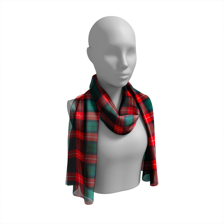 Bryant #2 Modern Tartan Classic Silk Habotai Long Scarf