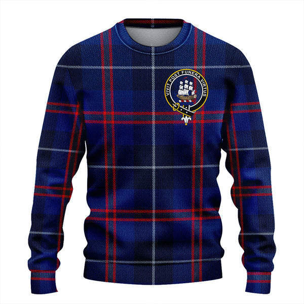 Bryson Modern Clan Badge Tartan Knitted Sweater