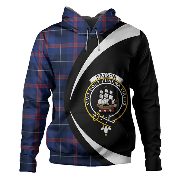 Bryson Modern Clan Badge Tartan Hoodie Circle Style