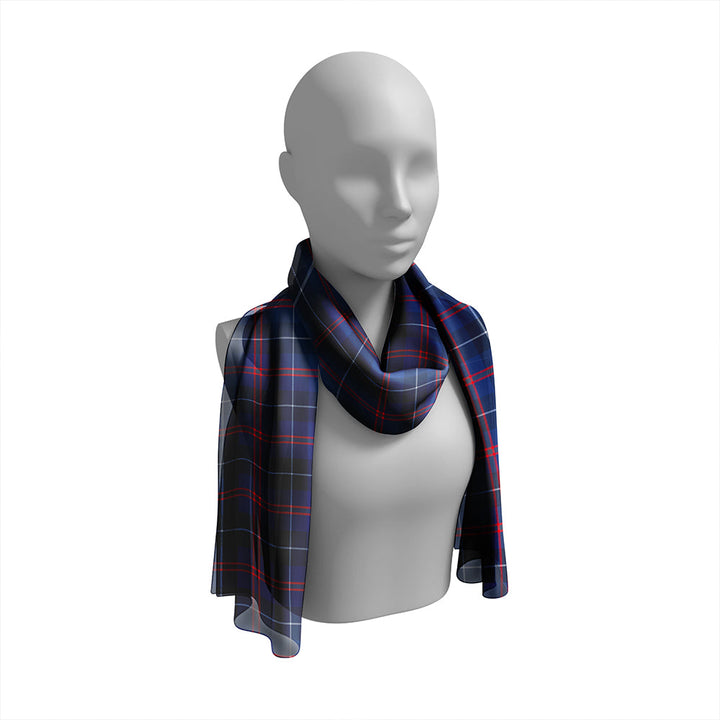 Bryson Modern Tartan Classic Silk Habotai Long Scarf
