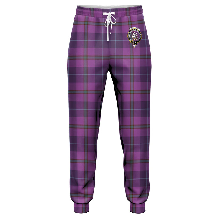 Bryson Weathered Clan Badge Tartan Jogger Pants