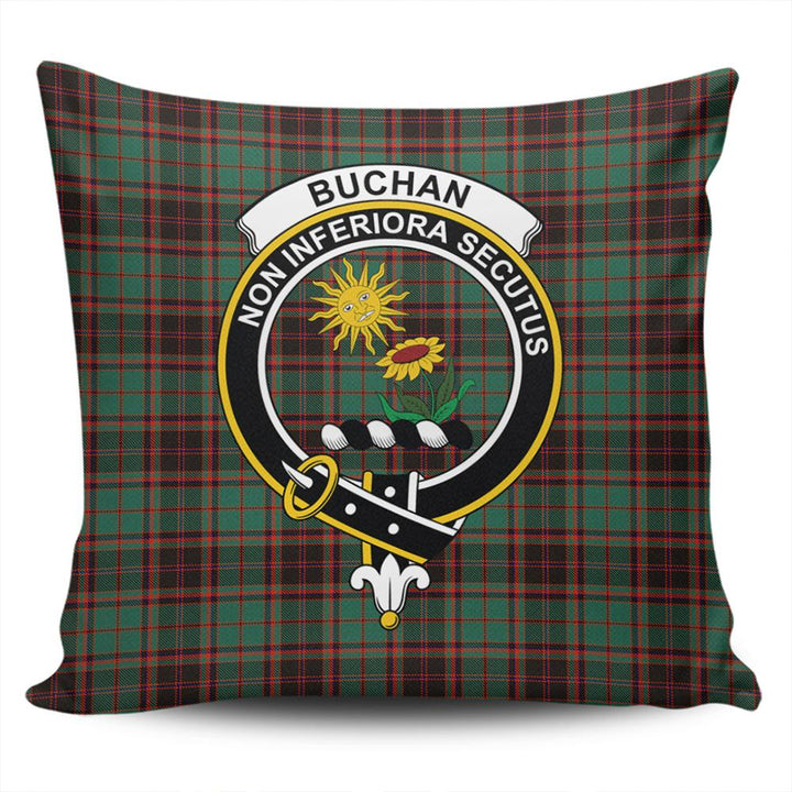 Buchan Ancient Tartan Classic Crest Pillow Cover