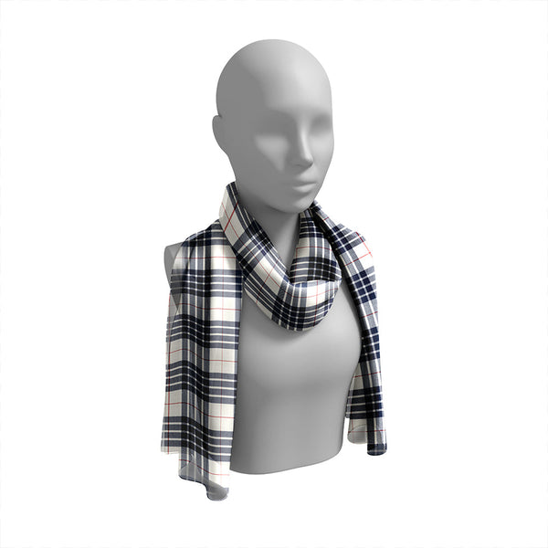 Buchanan Dress Dance Blue Tartan Classic Silk Habotai Long Scarf