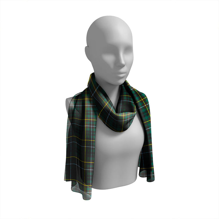 Buchanan Hunting Modern Tartan Classic Silk Habotai Long Scarf