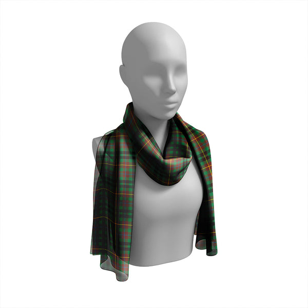 Buchanan Hunting #3 Modern Tartan Classic Silk Habotai Long Scarf