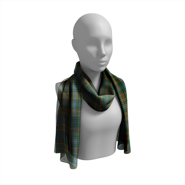 Buchanan Hunting #4 Modern Tartan Classic Silk Habotai Long Scarf