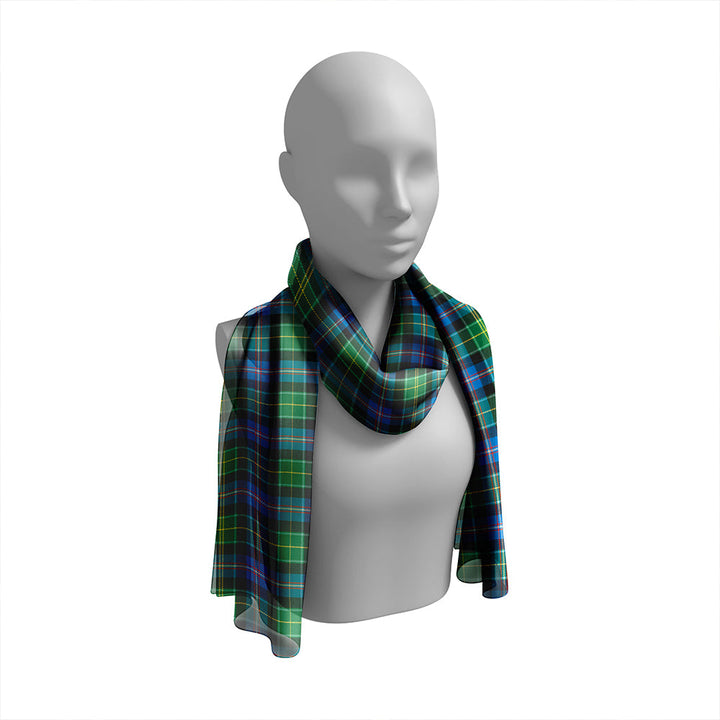 Bullman Ancient Tartan Classic Silk Habotai Long Scarf