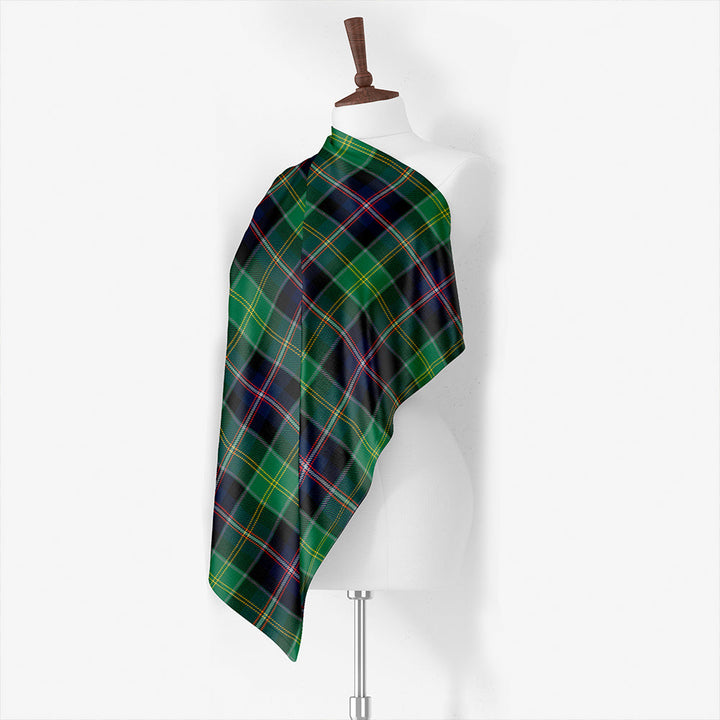 Bullman Modern Tartan Classic Silk Habotai Square Scarf