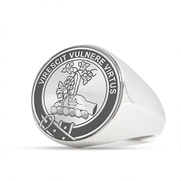 Burnett Clan Badge Engraved Signet Ring