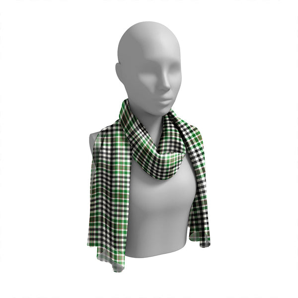 Burns Heritage Check Ancient Tartan Classic Silk Habotai Long Scarf