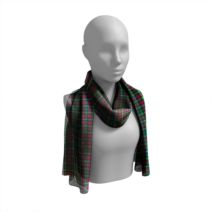 Burns Heritage Modern Tartan Classic Silk Habotai Long Scarf