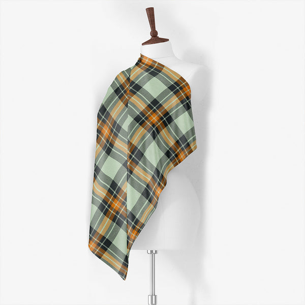 Burns Modern Tartan Classic Silk Habotai Square Scarf
