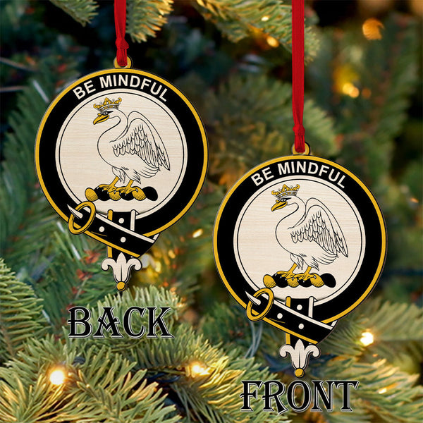 Calder (Calder-Campbell) Clan Badge Wood Acrylic Ornament