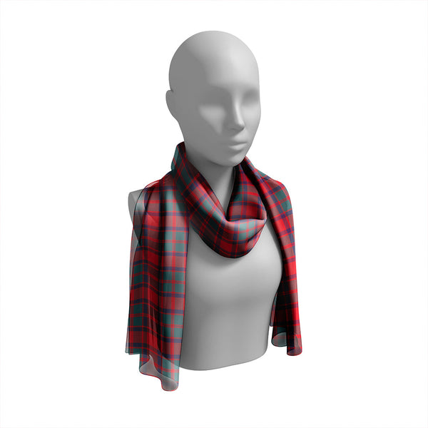 Caledonian (MacKintosh #3) Weathered Tartan Classic Silk Habotai Long Scarf