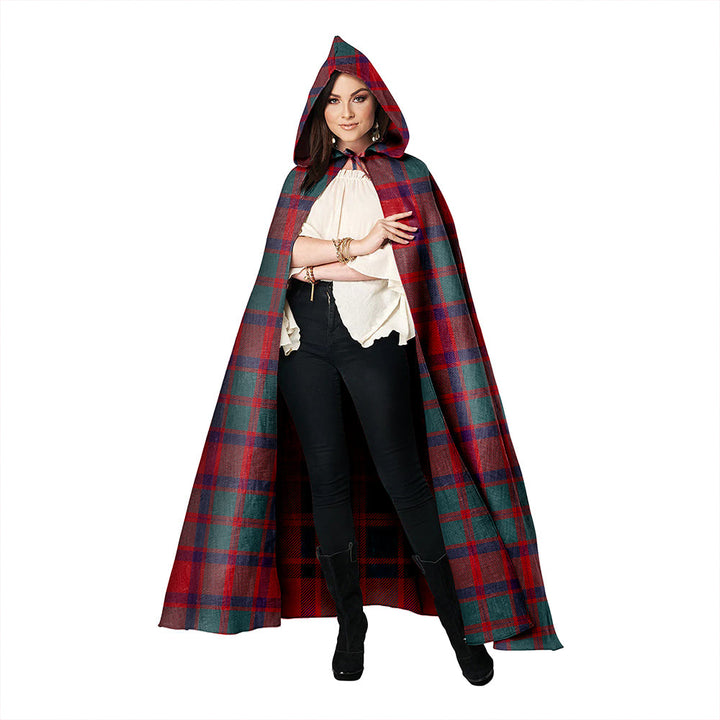 Caledonian (MacKintosh #3) Weathered Clan Badge Tartan Hooded Cloak