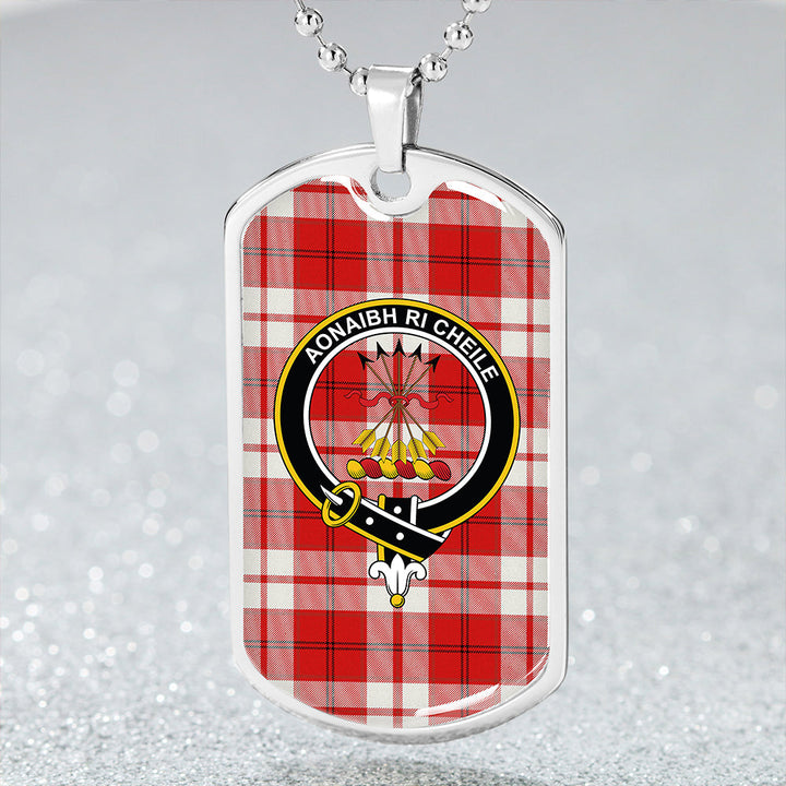 Cameron Hose #2 Modern 2 Clan Badge Classic Tartan Dog Tag Necklace