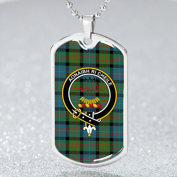 Cameron of Erracht Ancient 2 Clan Badge Classic Tartan Dog Tag Necklace