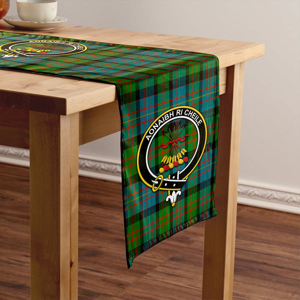 Cameron of Erracht Ancient 2 Clan Badge Tartan Table Runner