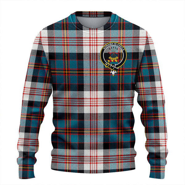 Cameron of Erracht Dress Ancient 2 Clan Badge Tartan Knitted Sweater