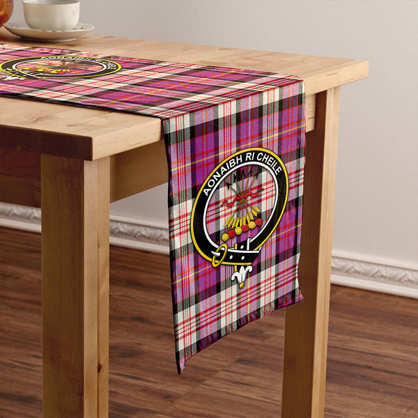 Cameron of Erracht Dress #2 Ancient 2 Clan Badge Tartan Table Runner