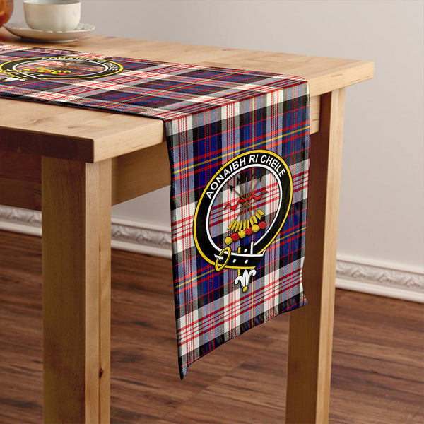 Cameron of Erracht Dress #2 Modern 2 Clan Badge Tartan Table Runner