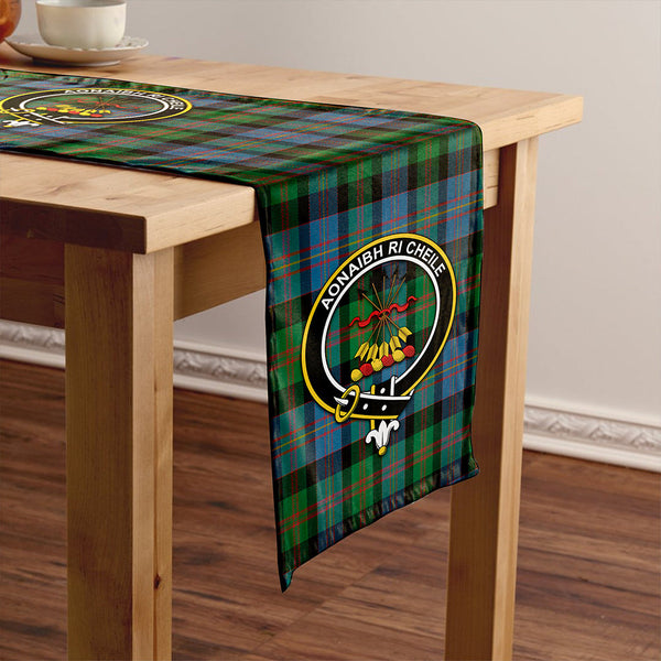 Cameron of Erracht #3 Ancient 2 Clan Badge Tartan Table Runner