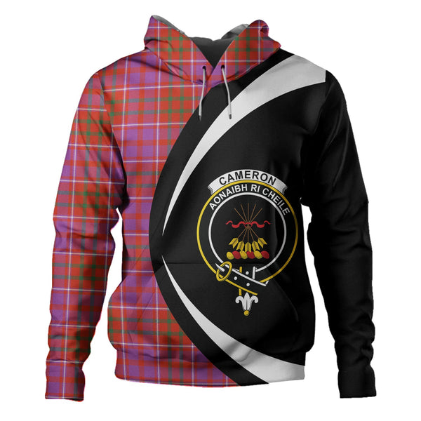 Cameron of Locheil Ancient 2 Clan Badge Tartan Hoodie Circle Style