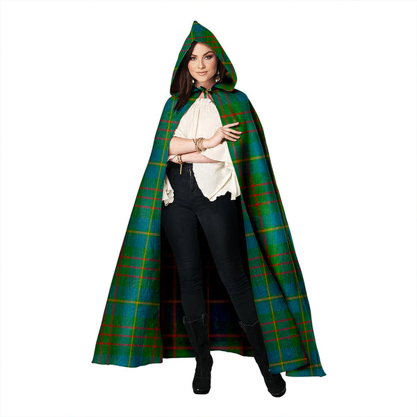 Cameron of Lochiel Hunting Ancient 2 Clan Badge Tartan Hooded Cloak