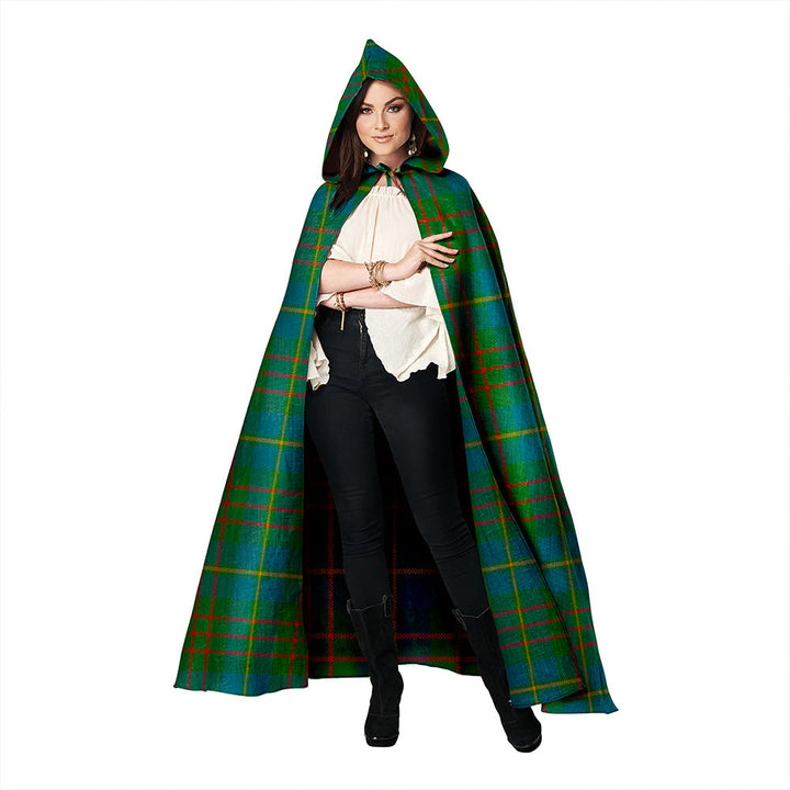 Cameron of Lochiel Hunting Ancient 2 Clan Badge Tartan Hooded Cloak