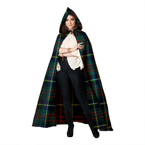 Cameron of Lochiel Hunting Modern 2 Clan Badge Tartan Hooded Cloak