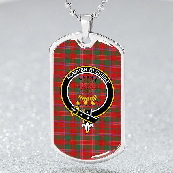 Cameron of Lochiel #2 Modern 2 Clan Badge Classic Tartan Dog Tag Necklace