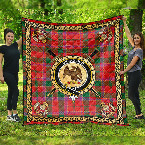 Cameron of Lochiel #2 (Munro #2) Ancient Clan Badge Tartan Premium Quilt Celtic Shield