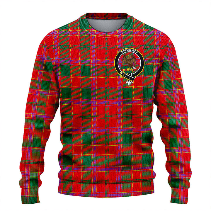 Cameron of Lochiel #2 (Munro #2) Modern Clan Badge Tartan Knitted Sweater