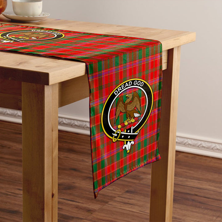 Cameron of Lochiel #2 (Munro #2) Modern Clan Badge Tartan Table Runner