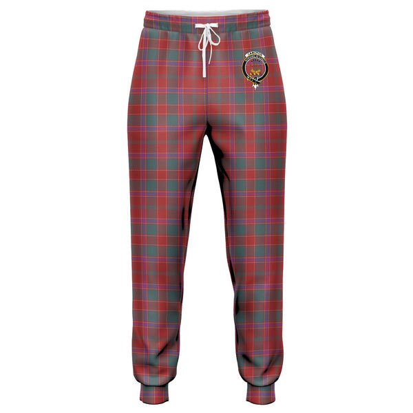 Cameron of Lochiel #2 (Munro #2) Weathered Clan Badge Tartan Jogger Pants