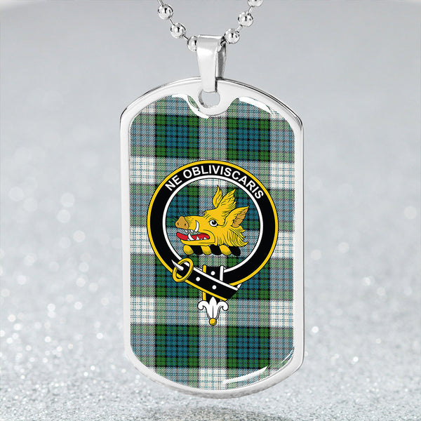 Campbell 42nd Dress Ancient 2 Clan Badge Classic Tartan Dog Tag Necklace