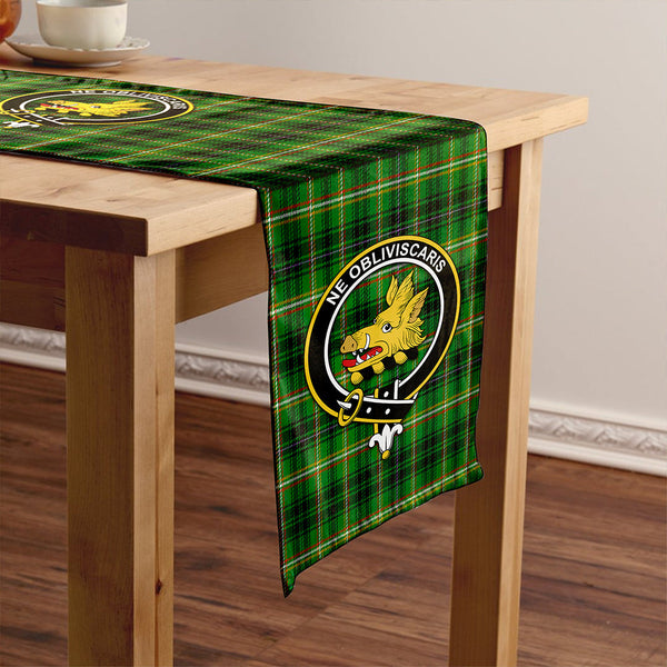 Campbell Marquis of Lorne Ancient 2 Clan Badge Tartan Table Runner