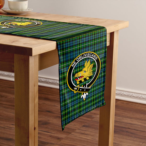Campbell of Argyll 1815 Ancient 2 Clan Badge Tartan Table Runner