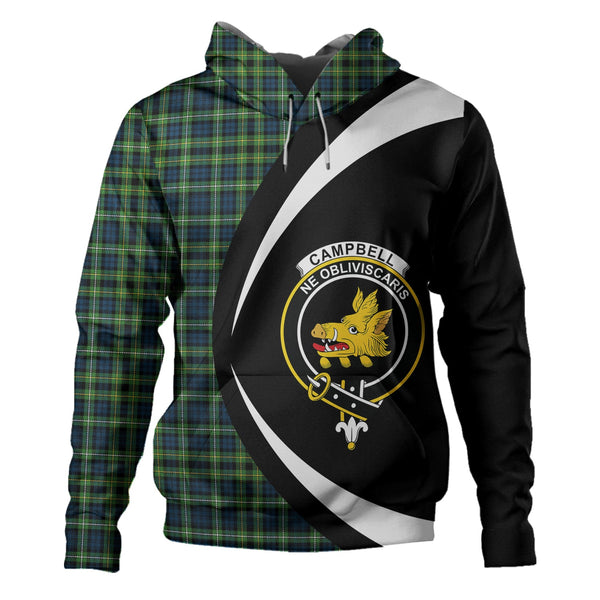 Campbell of Argyll 1815 Modern 2 Clan Badge Tartan Hoodie Circle Style