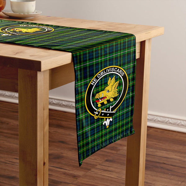 Campbell of Argyll 1815 Modern 2 Clan Badge Tartan Table Runner