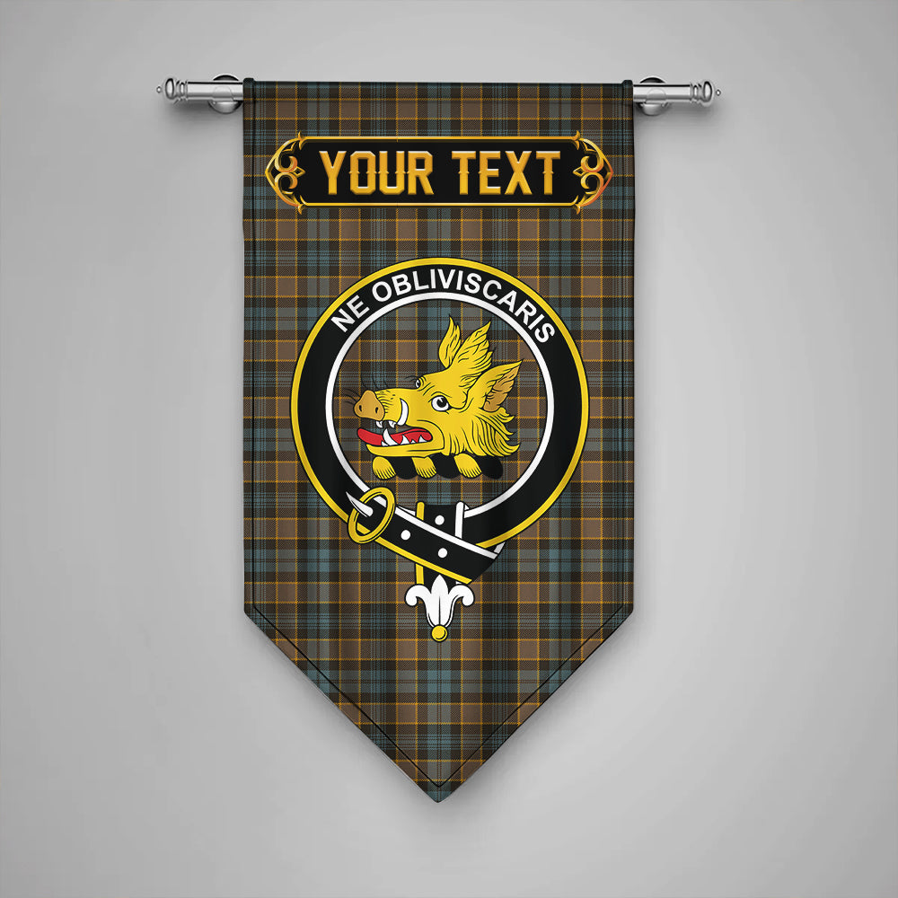 Scottish Tartan Halliday (Holliday) Weathered Clan Badge Gonfalon Personalize main image 0