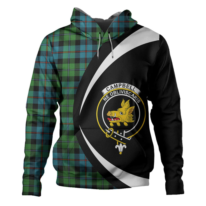 Campbell of Cawdor Ancient 2 Clan Badge Tartan Hoodie Circle Style