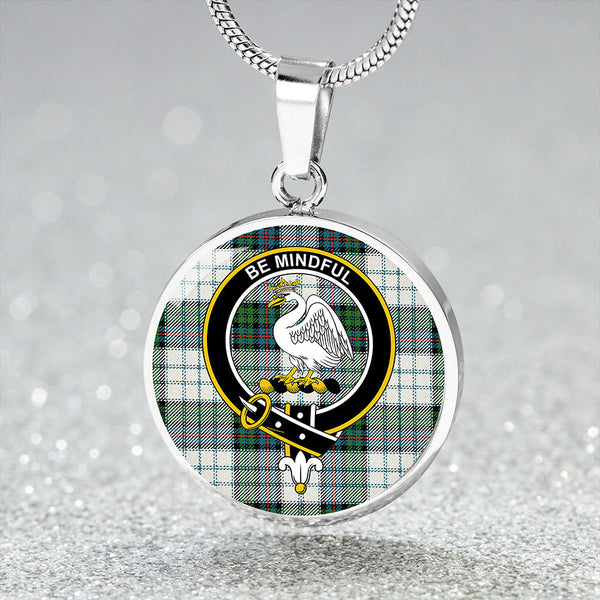 Campbell of Cawdor Dress Ancient 2 Clan Badge Tartan Classic Circle Necklace