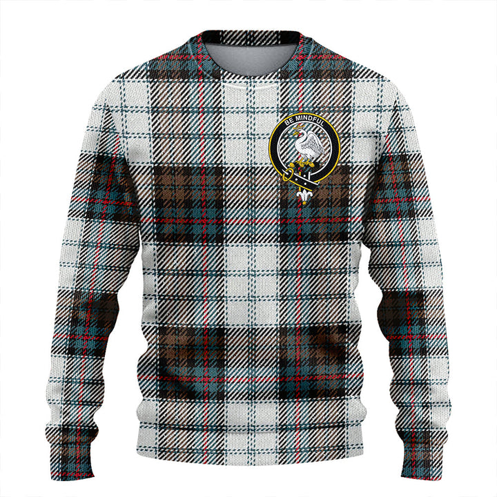 Campbell of Cawdor Dress Weathered 2 Clan Badge Tartan Knitted Sweater