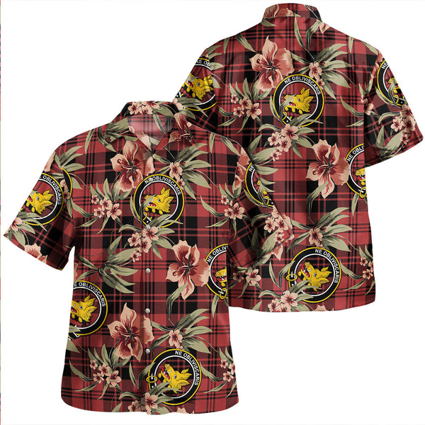 Campbell of Lochlane Ancient 2 Clan Badge Tartan Aloha Hawaiian Shirt Tropical Old Style