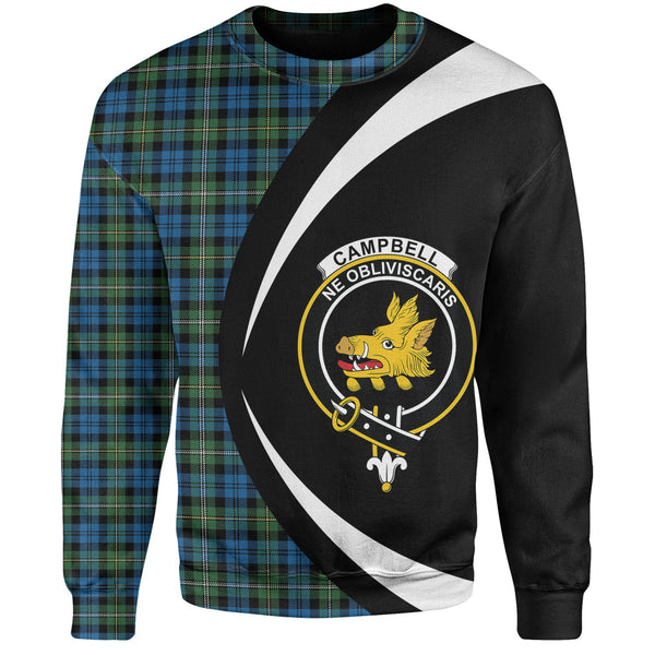 Campbell of Loudon (Campbell Louden) Ancient 2 Clan Badge Tartan Sweatshirt Circle Style Personalized