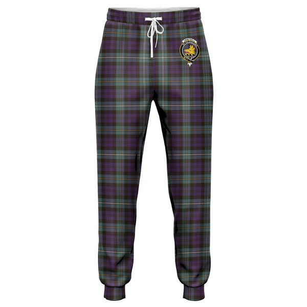 Campbell of Loudon (Campbell Louden) Weathered 2 Clan Badge Tartan Jogger Pants
