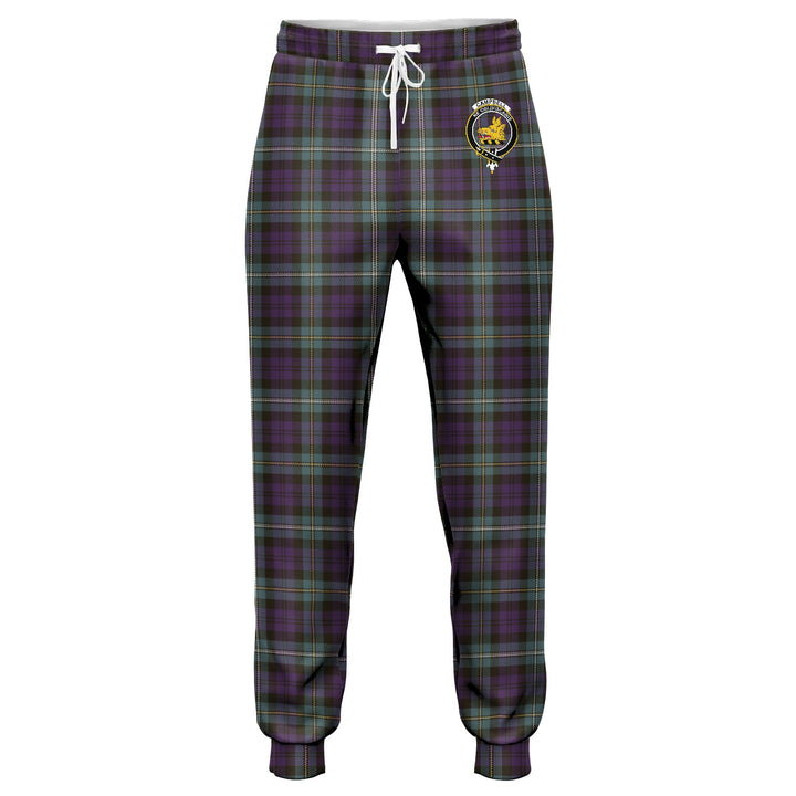 Campbell of Loudon (Campbell Louden) Weathered 2 Clan Badge Tartan Jogger Pants