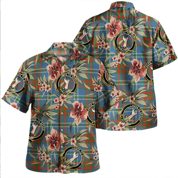 Cathcart Ancient Clan Badge Tartan Aloha Hawaiian Shirt Tropical Old Style