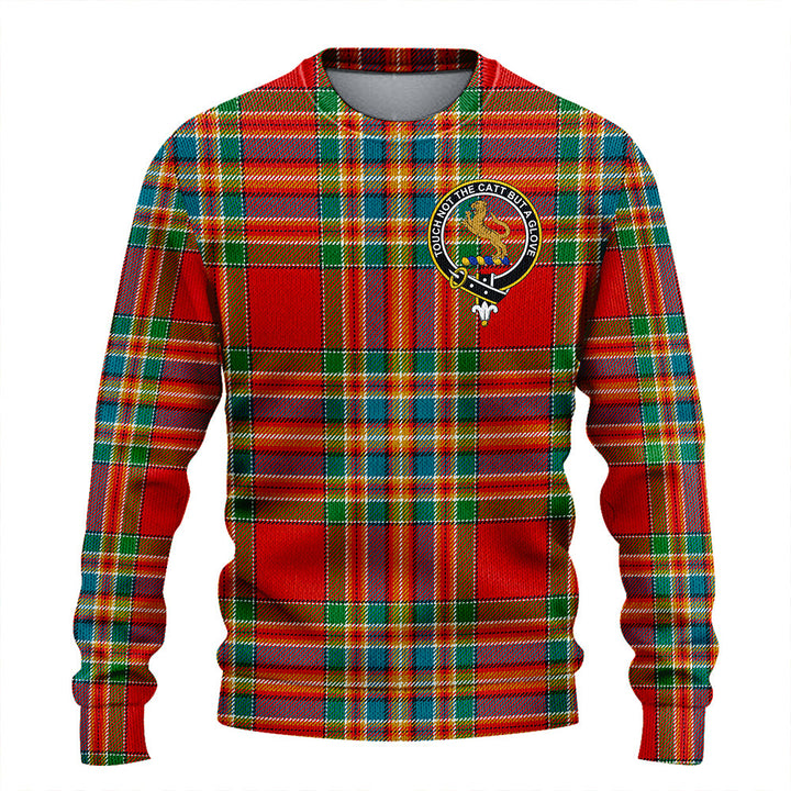 Chattan Ancient Clan Badge Tartan Knitted Sweater